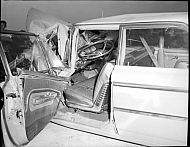  : Car wreck, expressway, Aug 14, 1965