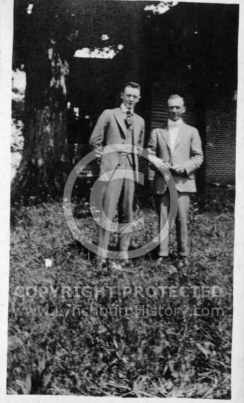 Two Men in Yard