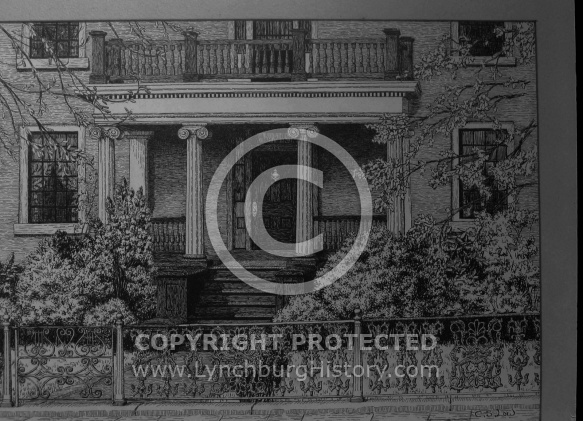  : OLD ADAMS HOUSE, DRAWING, CABELL STREET