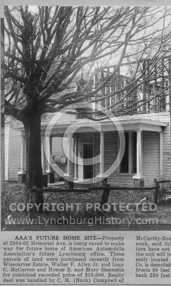  : AAA raze bldg memorial