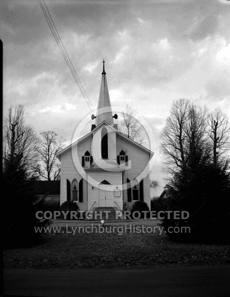  : Calvery Baptist and other church, same st, Concord, VA Nov, 1966