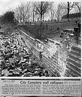 Old City Cemetery - Wall Collapses