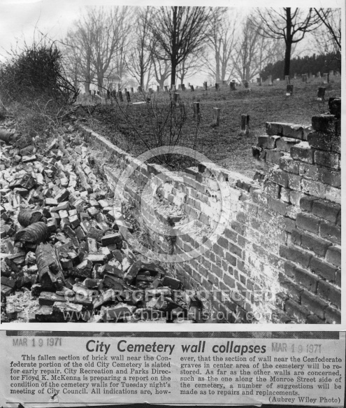 Old City Cemetery - Wall Collapses