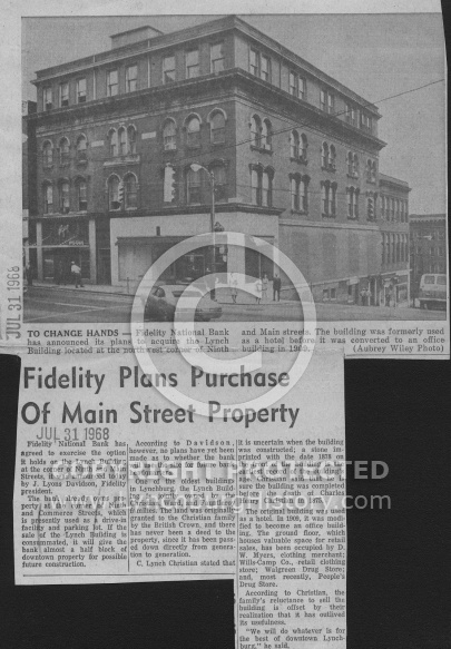  : Fidelity const  ynch bldg