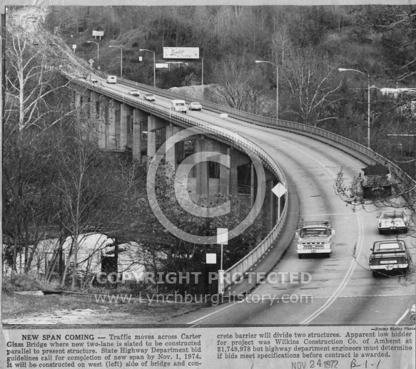 Carter Glass Bridge - 1972
