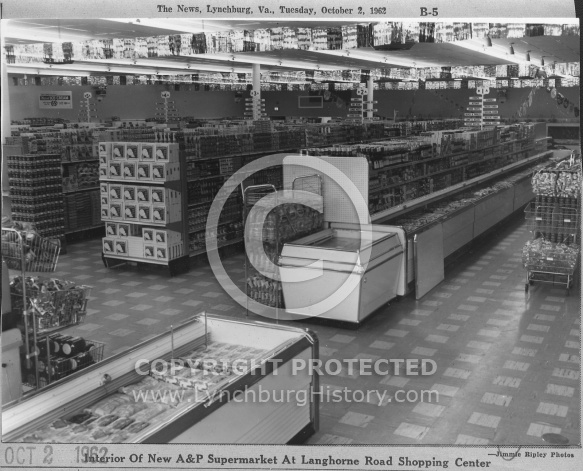 A&P Supermarket Interior - 1962