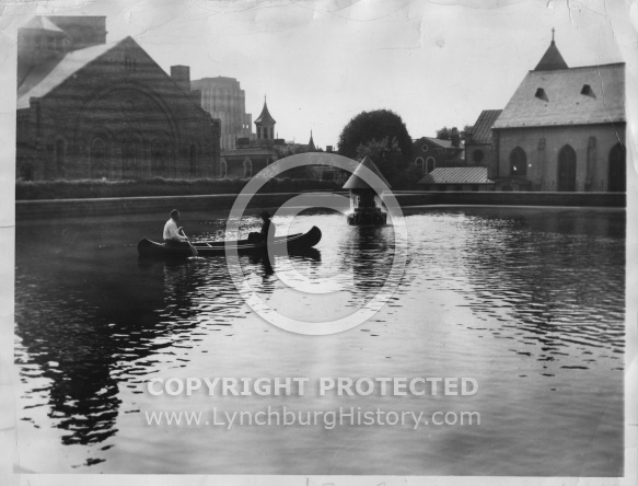  : Canoe on reservoir