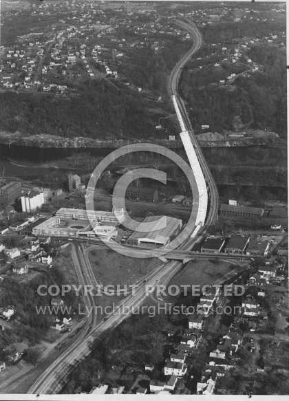 Carter Glass Bridge - Aerial View