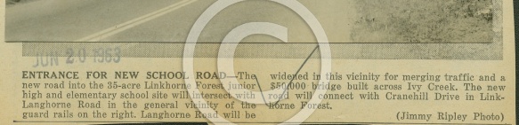  : Langhorne rd at proposed cr