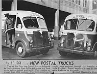  : New postal trucks 1961