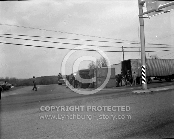  : truck (trailer) turnover, April 3, 1965