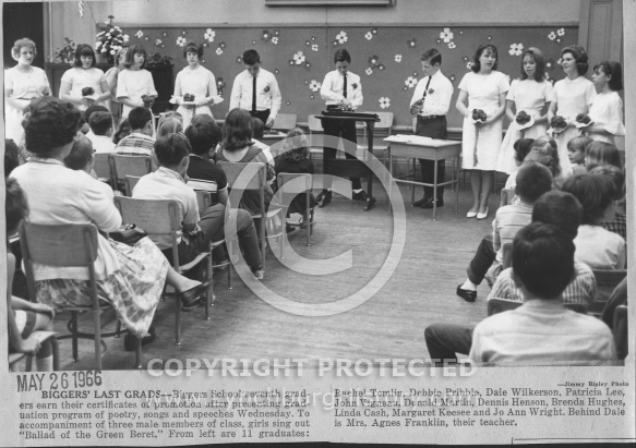 Biggers School - Last Graduation Class 1966