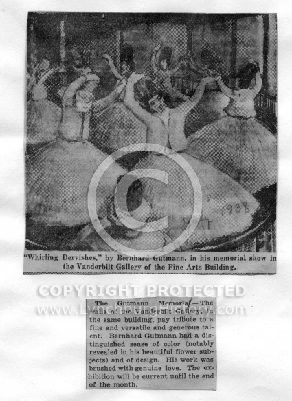 Dervishes, Gutmann, Vanderbilt Gallery