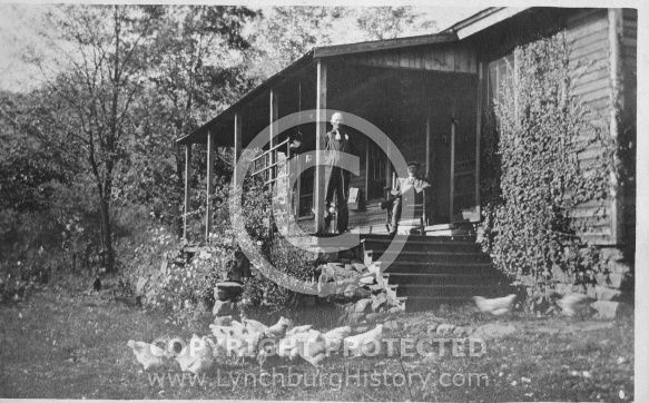 Chickens - Man on Porch