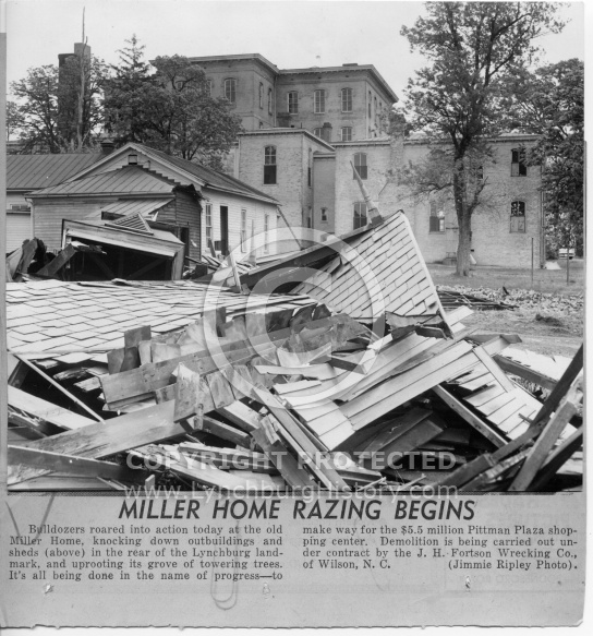 Miller Home - Razing 1959
