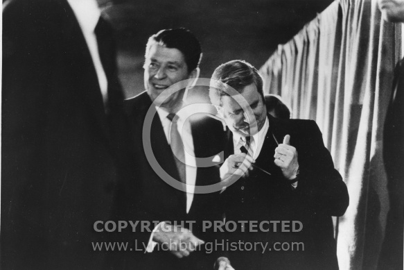 Jerry Falwell and Ronald Reagan - 1980