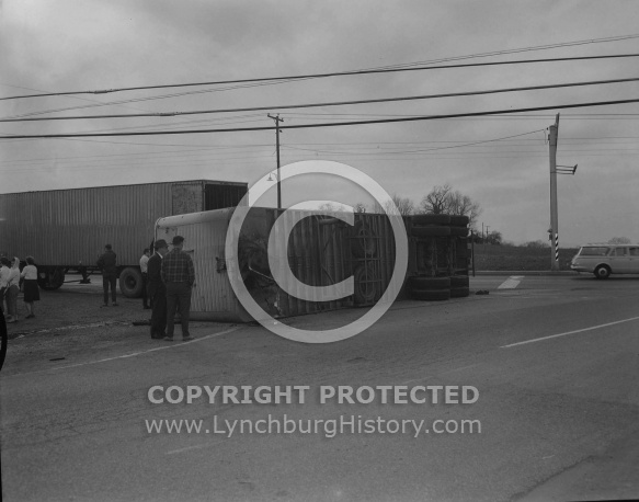  : truck (trailer) turnover, April 3, 1965