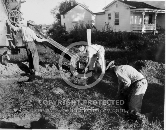  : Russells house being built