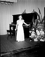  : JAMES E. SHANER, GIRLS AT PIANO, MRS. GIBBS MUSICAL, JUNE 12