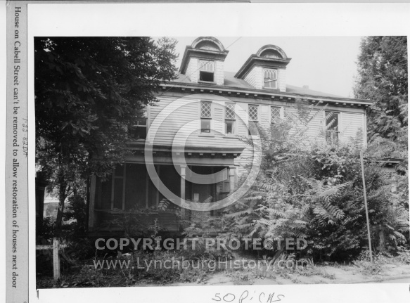  : Redev Hous Cabell st no demo