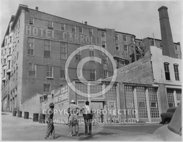 Hotel Carroll -  Demolition Rear View