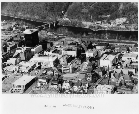 Lynchburg Downtown - Aerial 1985