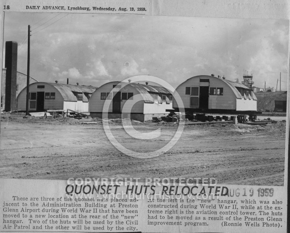  : Quonset huts move 1959