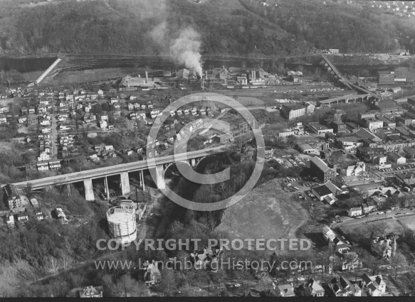 Rivermont Bridge - 1970 Aerial View