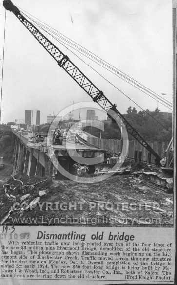 Rivermont Bridge - Demolition 1973 (2)