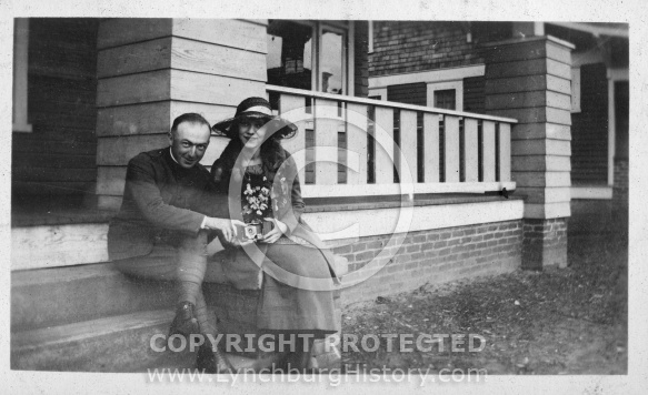 Ray With a Woman on Porch