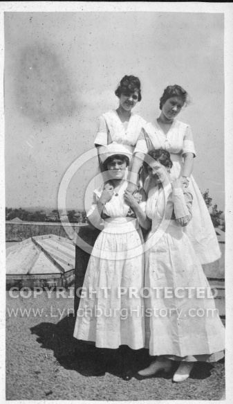 Four Girls on Roof