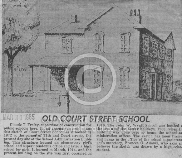 Old Court Street School - Sketch
