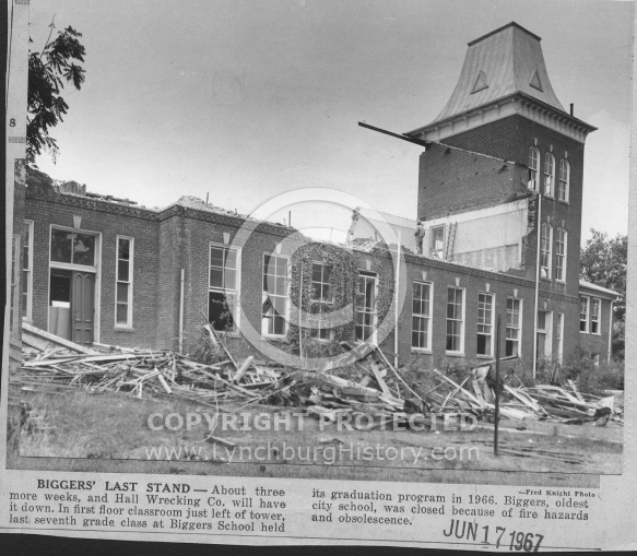 Biggers School Demolition - 1967