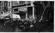 Crowd in Front of the Carroll Hotel