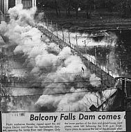 Balcony Falls Dam Demolition - 1974