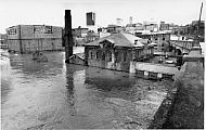 Flood 1985 - Damaged Buildings Demolished Later