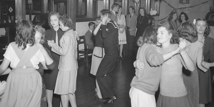 Dance at Phillips Secretarial School, 1944